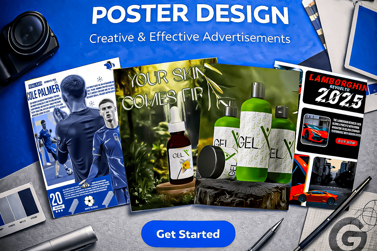 تصميم البوسترات الإعلانية